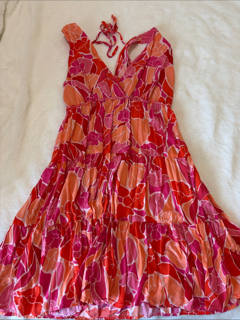 Orange and Pink Dress